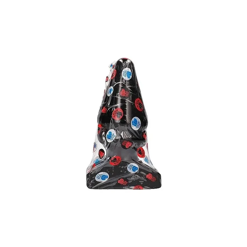 Plug anale conico gigante ALL BLACK 28,5 cm - giocattolo in PVC nero