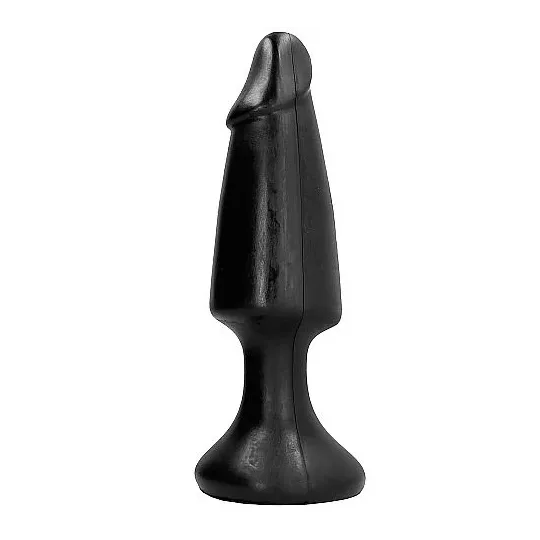 Plug anal réaliste ALL BLACK noir 35 cm pour débutants en PVC