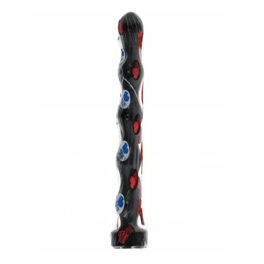 All Black plug anale larghezza variabile 32 cm nero - vista d'insieme con punta larga progressiva