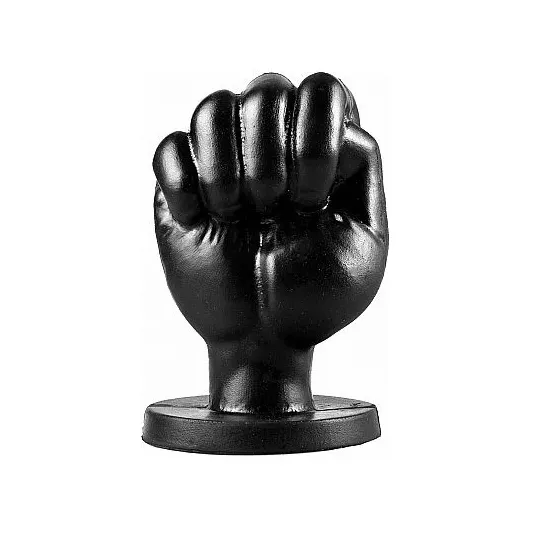 Black fist-shaped anal plug ALL BLACK 13 cm – fisting toy D-221851