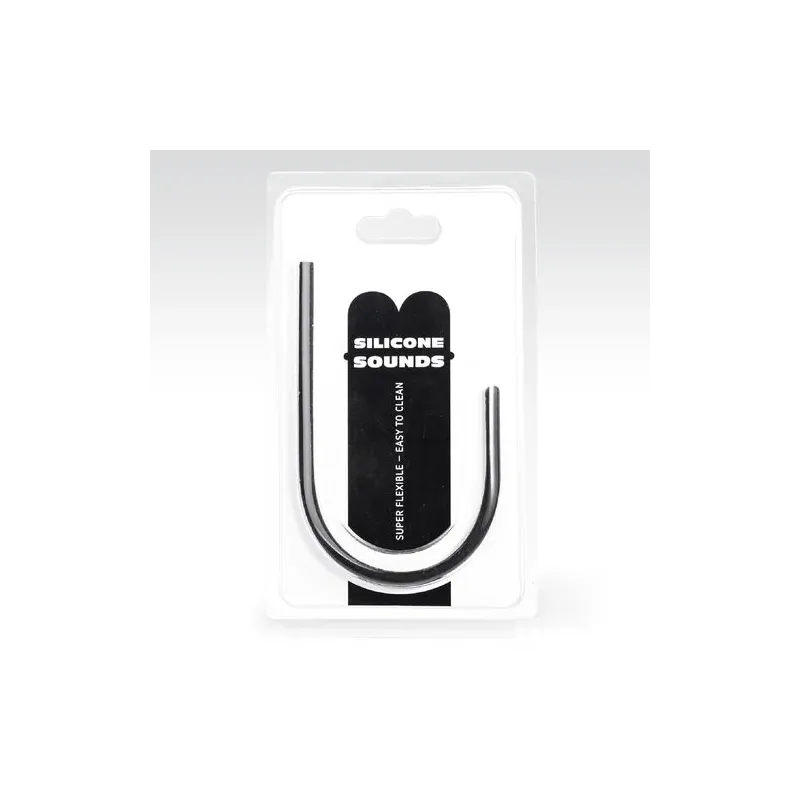 Sonda uretral de silicona flexible negra ALL BLACK - 10 mm de diámetro, dilatador uretral para exploración