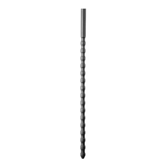 Sonda uretral de silicona negra 6 mm de All Black, inserto flexible para placer íntimo