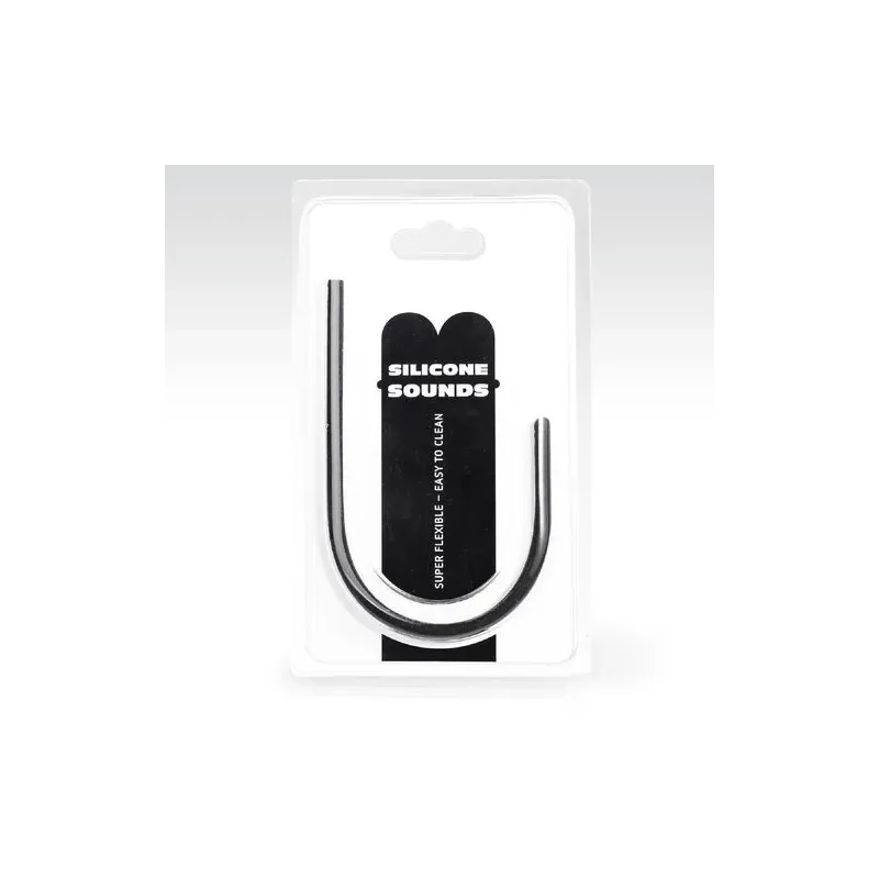 Sonda uretral silicona 6mm negra All Black – dilatador uretral hipoalergénico flexible