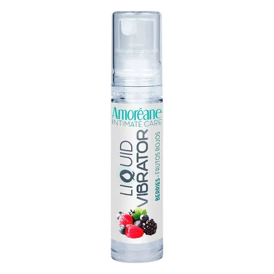 Amoreane Vibrationsgel 10 ml - prickelnder Effekt für intime Zone mit Erdbeergeschmack
