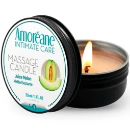 Bougie de massage artisanale Melon 30 ml AMOREANE pour soins corporels