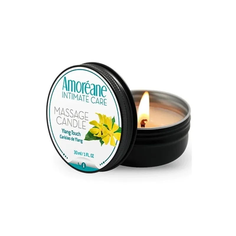 Massagekerze Ylang Caressante Amoreane 30 ml handgefertigt aus Spanien duftend