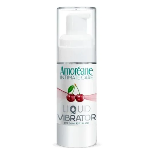 Amoreane Kirsch-Vibrationsgel 30 ml – stimulierendes Gleitmittel mit vibrierendem Effekt.