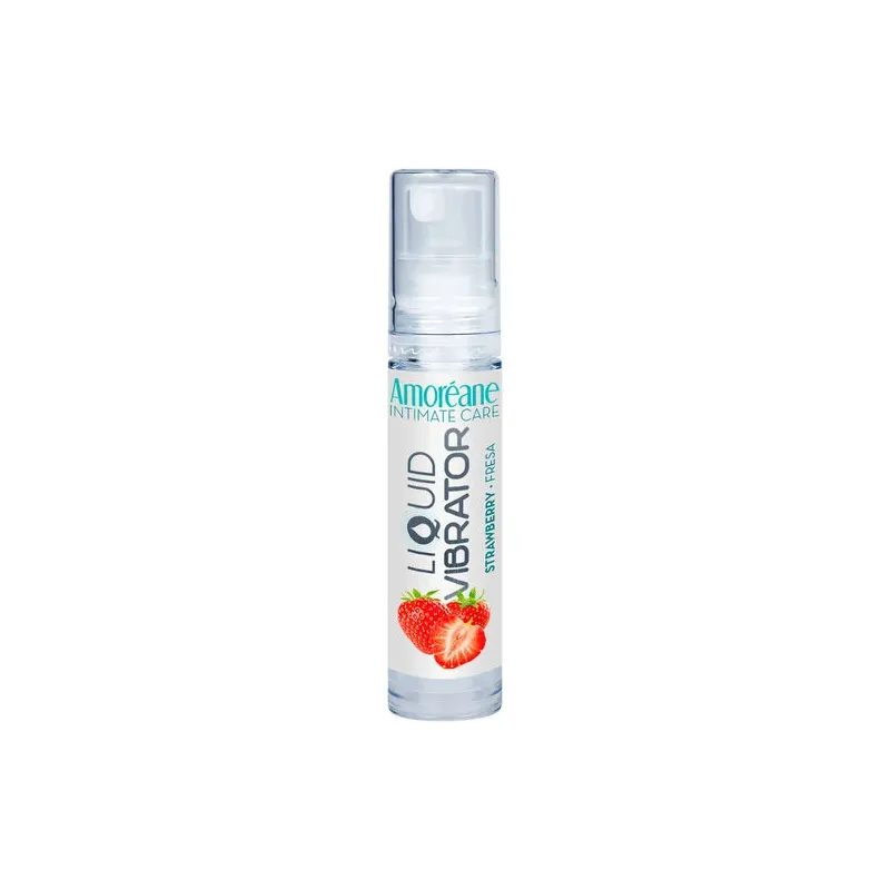Flacon de gel stimulant vibrant à la fraise Amoreane, 10 ml