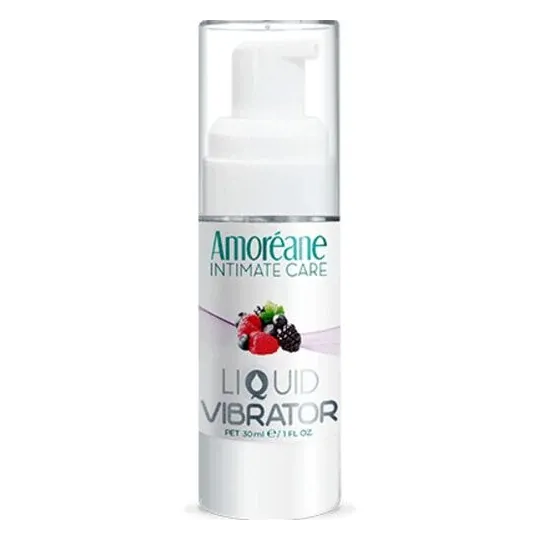 Amoreane stimulating vibrating gel red fruits 30 ml pump bottle for intense sensations