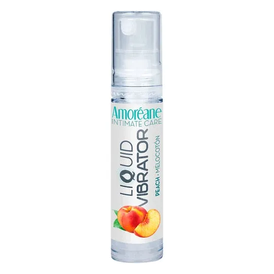 Gel vibrante de melocotón Amoreane 10 ml – lubricante íntimo natural con extractos de plantas