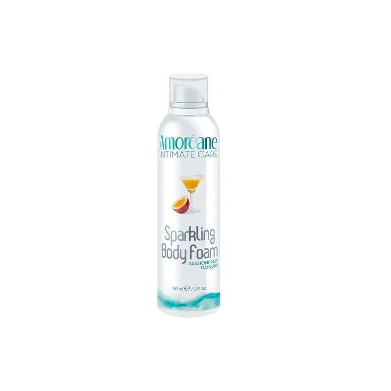 Feuchtigkeitsspendende Daiquiri-Passionsfrucht-Mousse 150 ml – Amoreane, knisternder Kühleffekt