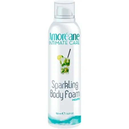 Espuma de masaje corporal Mojito Amoreane 150 ml verde efecto crujiente hidratante