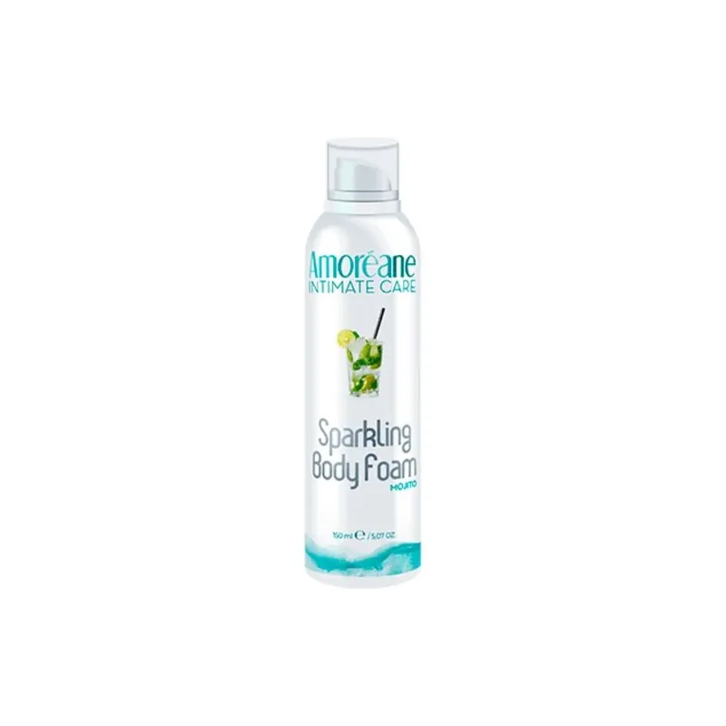 Amoreane Sparkling Mojito Körpermassageschaum 150 ml grün prickelnd feuchtigkeitsspendend