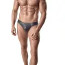 Tanga de cuero negro para hombre marca Anais Men con ajuste perfecto