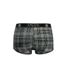 Herren Boxershorts Mikrofaser kariert schwarz grau weiß Anais Men, sportlicher Schnitt elastischer Bund