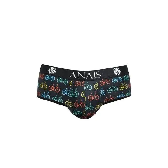 Herren Bikinislip ANAIS MEN JOCK mit offenem Gesäß, gewagter Schnitt aus Polyamid Elasthan, Vorderansicht.