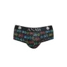 Herren Bikinislip ANAIS MEN JOCK mit offenem Gesäß, gewagter Schnitt aus Polyamid Elasthan, Vorderansicht.