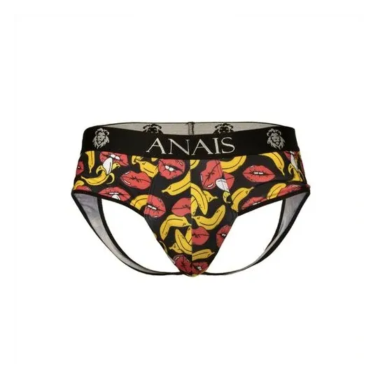 Banana-Jockstrap mit nacktem Po ANAIS MEN JOCK von vorne am Model