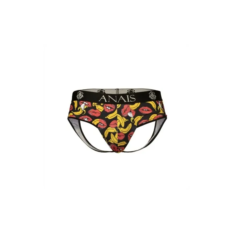 Jockstrap banana trasero descubierto ANAIS MEN JOCK vista frontal en modelo" }, { "image_id": 3053, "fr": "Dos du jock banane AN