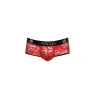 Slip jock dentelle rouge fleurie ANAIS MEN JOCK vue avant taille XL ouverture dos