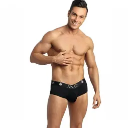 Bikini jock petrol Anaïs Men Jock – vista anteriore del perizoma aperto da uomo in microfibra colore petrolio