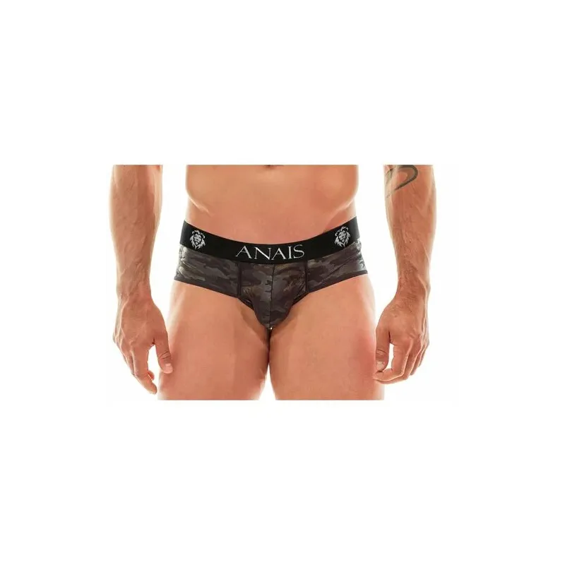 Boxer électro ANAIS MEN en microfibre imprimé militaire camouflage - vue avant