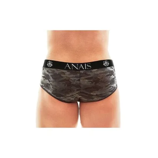 Boxer électro ANAIS MEN en microfibre imprimé militaire camouflage - vue avant