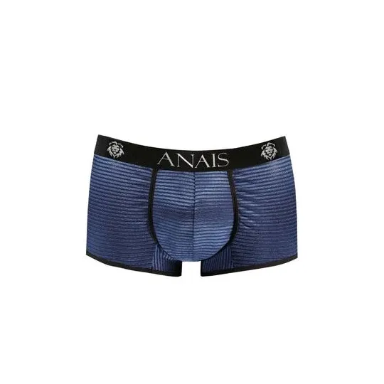 Boxer hombre Anais Men Naval en tul negro con rayas satinadas azul marino, corte deportivo