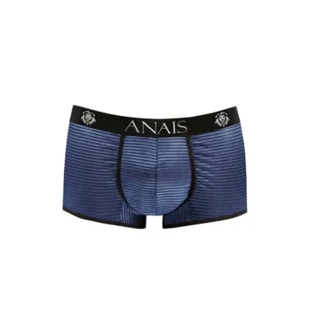 Boxer hombre Anais Men Naval en tul negro con rayas satinadas azul marino, corte deportivo