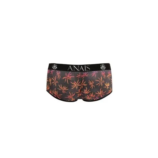 Boxer uomo in tulle nero stampa palme - Anais Men - taglio sportivo