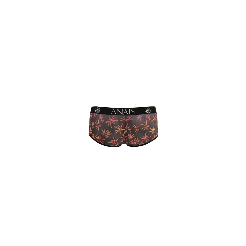 Herren-Boxershorts aus schwarzem Tüll mit Palmenmuster - Anais Men - sportlicher Schnitt