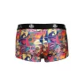 Boxer uomo stampa fumetti Anais Men, morbido modal, vestibilità sportiva, gambe lunghe, colore chiaro.