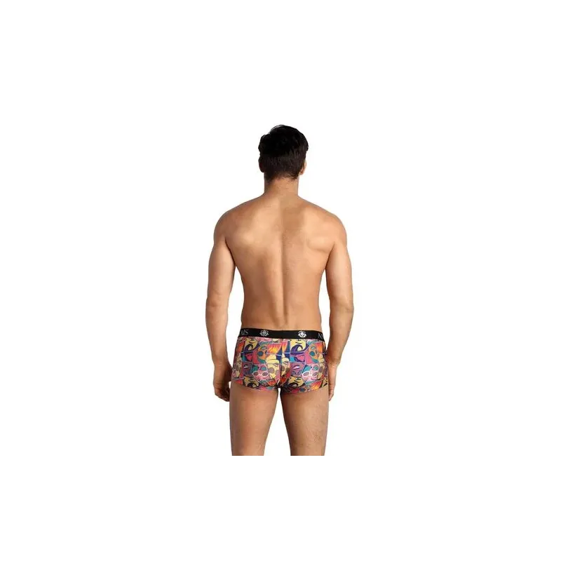 Men's boxer briefs with comic print Anais Men, soft modal fabric, sporty fit, long legs, light color.