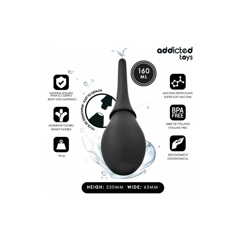 Pulitore da viaggio Addicted Toys Model 3 160 ml per giocattoli intimi - vista anteriore