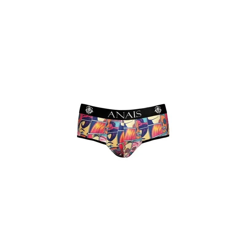 Slip de bikini abierto hombre estampado cómic blanco ANAIS MEN JOCK - vista frontal" } }, { "id_image": 3150, "alt": { "fr": "Sl