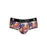Slip bikini aperto uomo stampa fumetti bianco ANAIS MEN JOCK - vista frontale