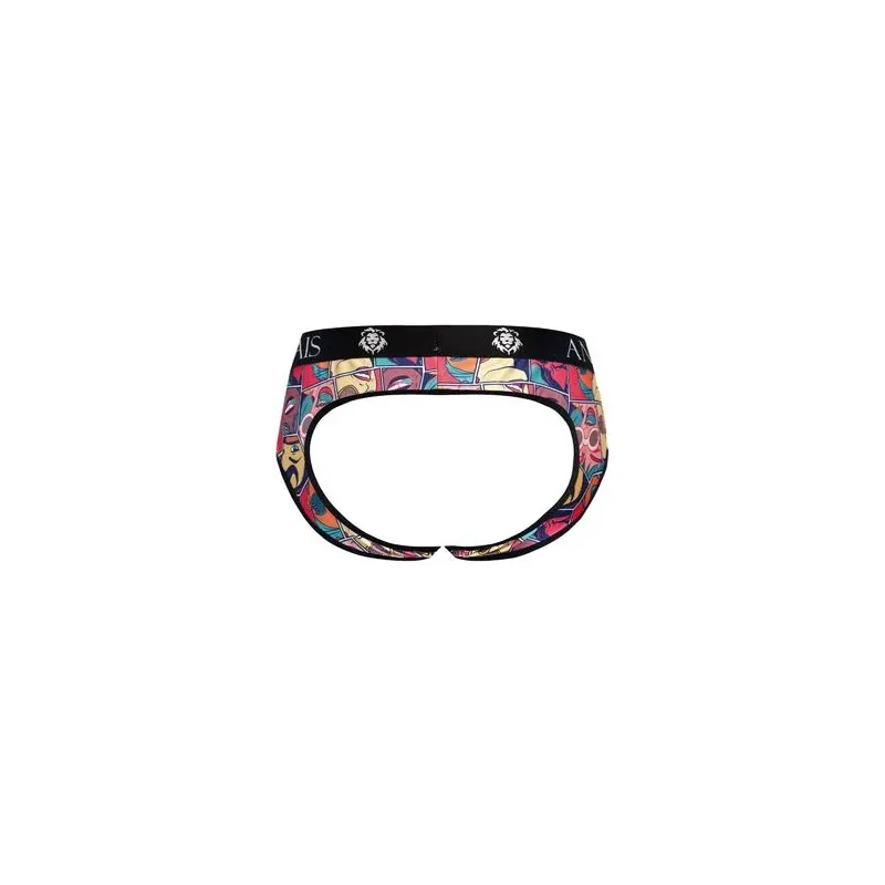 Slip bikini aperto uomo stampa fumetti bianco ANAIS MEN JOCK - vista frontale