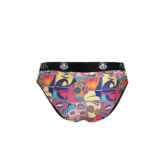 Slip uomo ANAIS MEN modal morbido beige chiaro stampa comics vista anteriore