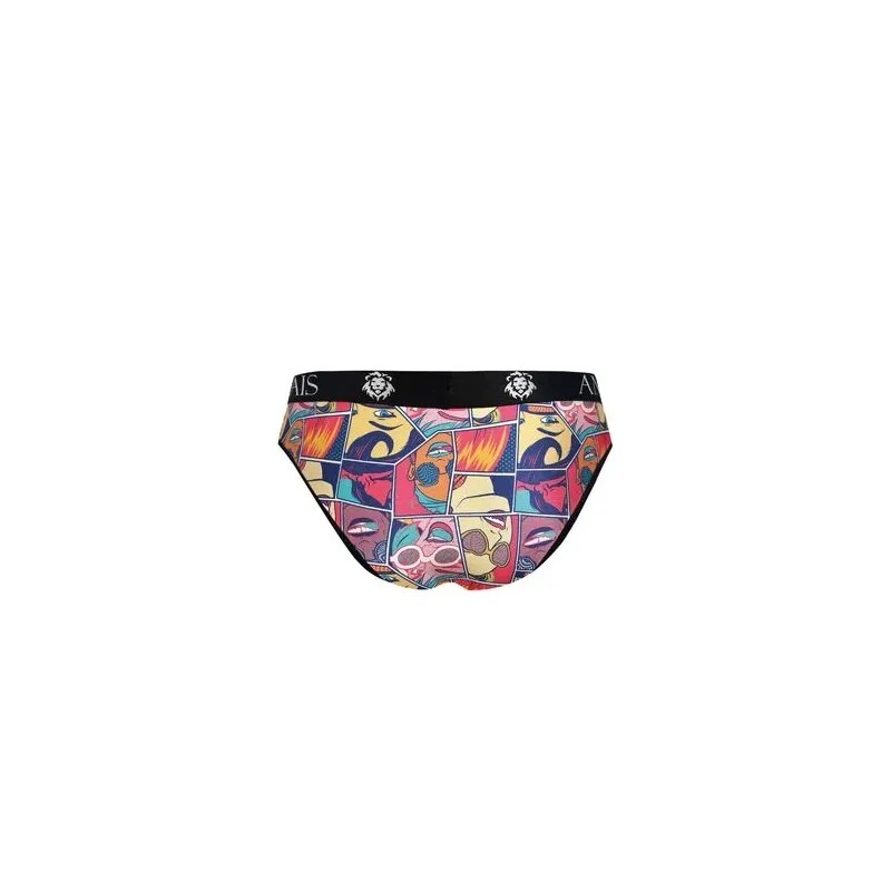 Slip homme ANAIS MEN modal doux blanc cassé imprimé comics vue avant