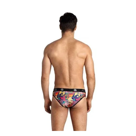 Slip hombre ANAIS MEN modal suave beige claro estampado cómic vista frontal" }, { "fr": "Slip homme ANAIS MEN modal doux blanc c