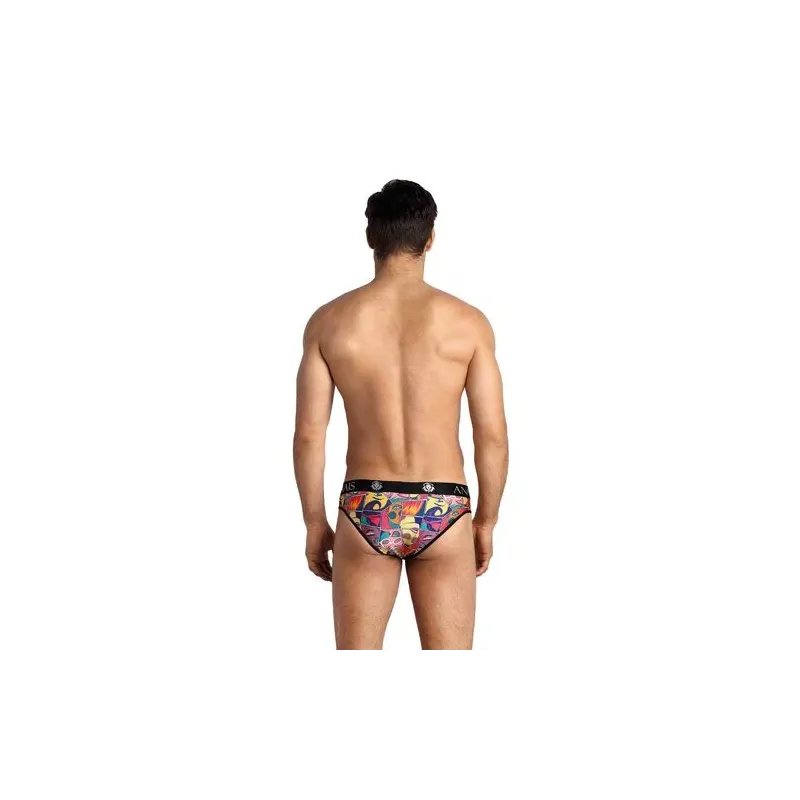 Slip homme ANAIS MEN modal doux blanc cassé imprimé comics vue avant