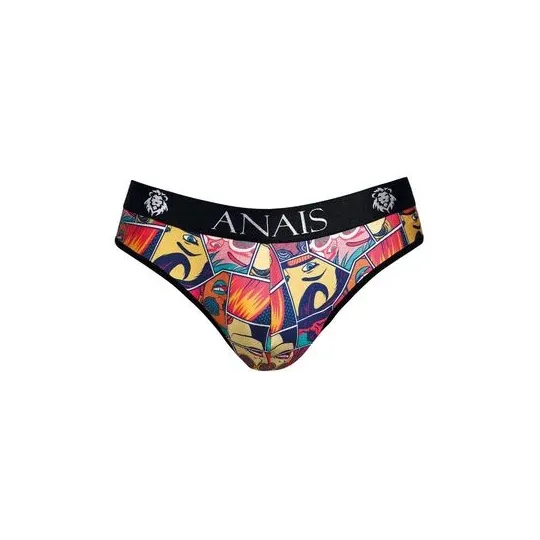 Slip homme ANAIS MEN modal doux blanc cassé imprimé comics vue avant