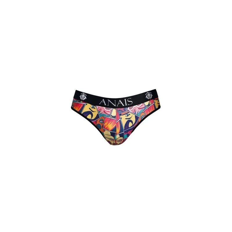 Slip hombre ANAIS MEN modal suave beige claro estampado cómic vista frontal" }, { "fr": "Slip homme ANAIS MEN modal doux blanc c