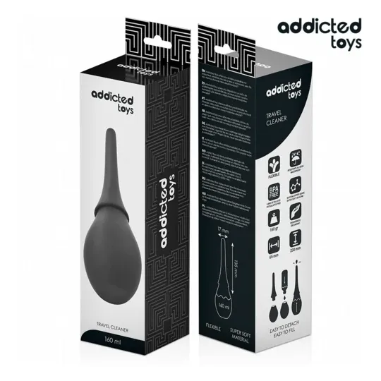 Pulitore da viaggio Addicted Toys Model 3 160 ml per giocattoli intimi - vista anteriore
