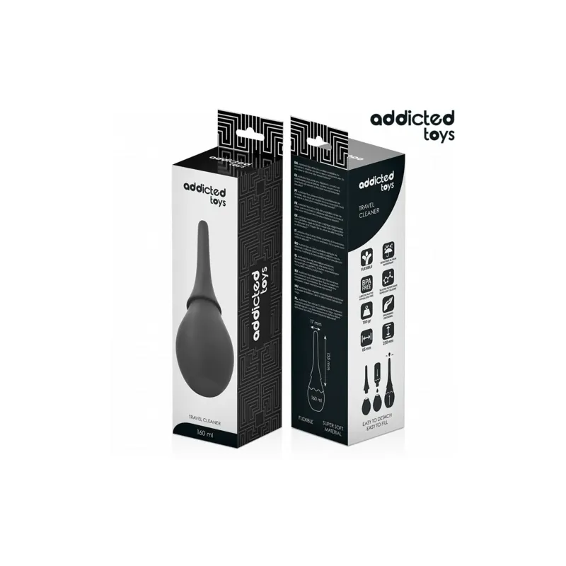 Pulitore da viaggio Addicted Toys Model 3 160 ml per giocattoli intimi - vista anteriore