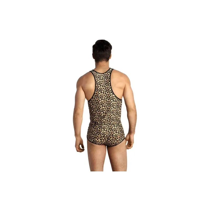 Herrenslip Anais Men Mercury Top M aus weicher Mikrofaser mit Tiermuster, elastischer Bund.