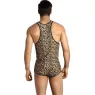 Herrenslip Anais Men Mercury Top M aus weicher Mikrofaser mit Tiermuster, elastischer Bund.