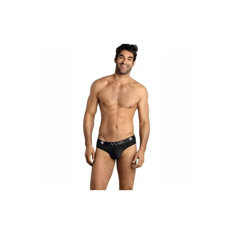 Slip uomo microfibra petrolio Anaïs Men, taglia XL, vista frontale, fascia elastica larga comoda.