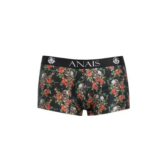 Boxer homme ANAIS MEN Power en modal doux, imprimé crâne et roses, couleur claire, sportif