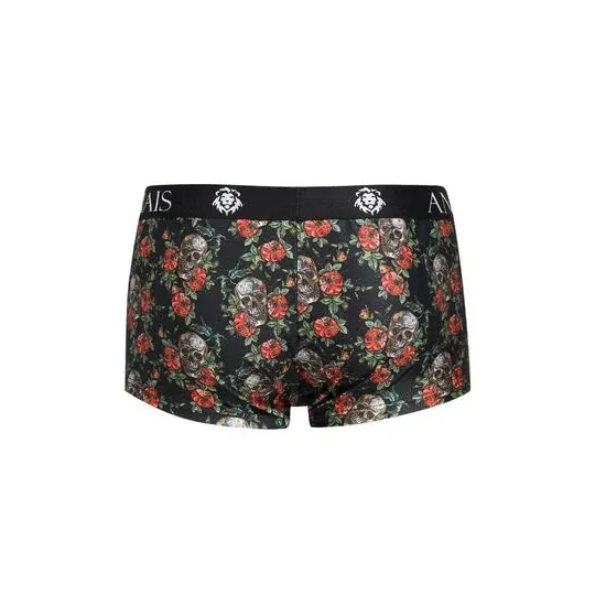 Herren-Boxer ANAIS MEN Power aus weichem Modal mit Totenkopf-Rosendruck, helle Farbe, sportlich